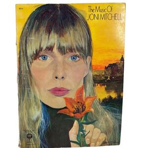 The Music of Joni Mitchell 1969 Sheet Music Songbook Vintage Guitar Piano Lyrics